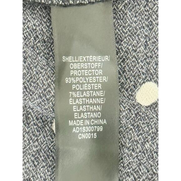 Adrianna Papell Black White Polka Dot Plus Size Medium Top Short Sleeve V Neck - Picture 6 of 6